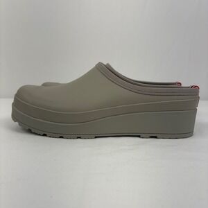 Hunter Original Play Women Gray Slip On Clogs Garden Shoes Size 9 EU 40/41